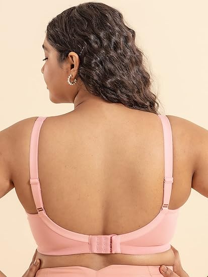 NYKD Women’s Cotton Casual Minimizer Bra Wire-Free, Full Coverage, Everyday Comfort